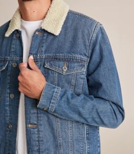 Blouson en jean décontracté pour homme 100% coton, simple boutonnage, logo personnalisé, broderie, style streetwear automne, type trucker - Product Image 3