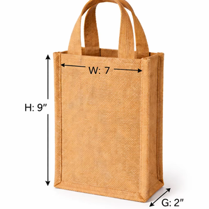 Bolsa de Yute Pequeña, Ecológica, Reutilizable, Bolsa de Regalo con Logotipo Personalizado, Mini Bolsa de Compras, Bolsa de Embalaje de Fibra Natural - Product Image 1