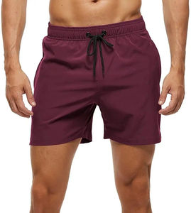 Shorts de course en nylon pour hommes, shorts d'entraînement athlétique, en gros, prêts à être expédiés, en stock - Product Image 3