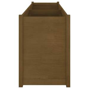 Jardinière élégante en pin massif brun miel pour jardin, pots et jardinières à fleurs - Product Image 5