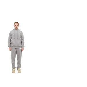 Conjunto de Sudadera con Capucha Extra Grande, Ropa Deportiva Personalizada, Traje Deportivo Transpirable y Moderno para Invierno - Product Image 5