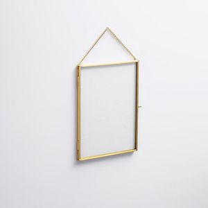 Home Decor Glass & Metal Hanging Picture <b>Frame</b> for <b>Wall</b> Decoration, with 2 Sides Glass Customised Decorative Photo <b>Frames</b> - Product Image 1