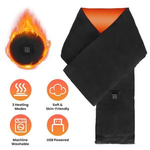Sciarpa Invernale Elettrica Riscaldata Unisex, Scaldacollo USB Morbido e Caldo con 3 Modalità di Riscaldamento per Uso Esterno - Product Image 1