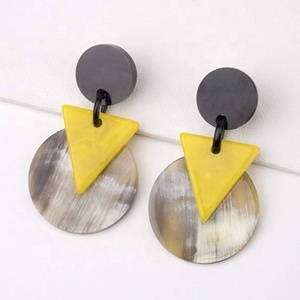 Resin <b>Earring</b> <b>Earrings</b> 2024 New Cute Candy Colorful Resin Plastic Big Oval Drop <b>Earring</b> Acrylic From India - Product Image 2