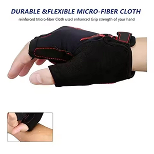 Direct Factory Wholesale <b>Leather</b> Gym Gloves for <b>Men</b> and Women Custom Logo Printing for Weightlifting Cycling Outdoor Sports - Product Image 6