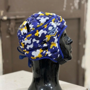 Casque de rugby rembourré en EVA avec logo personnalisé, respirant, matelassé, 7 aérations, visière transparente, coque souple, protection camouflage - Product Image 2