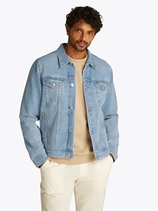 Ripped distressed <b>denim</b> <b>jacket</b> made with soft breathable fabric featuring a modern rugged look reinforced seams - Product Image 4