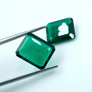 HAYAAT GEMS Rajasthan Natural Emerald Gemstone Pair Green <b>Cushion</b> Cut 8.20ct (12x10mm) (2 Pcs ) for Jewelry Making - Product Image 2