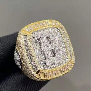 High on Demand Customized Lab Grown Diamond Hip Hop <b>Ring</b> with 14K <b>Gold</b> <b>Ring</b> for Unisex - Product Image 2