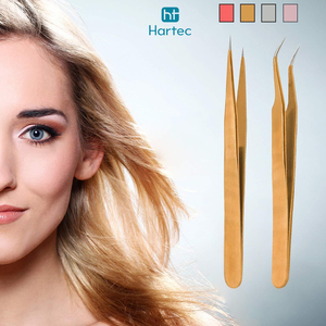 Multi Shape & Purpose Non-Slip Grip Extension Tweezers For Volume, Isolation & Classic Stainless Steel Eyelash Grafted Tweezers - Product Image 5