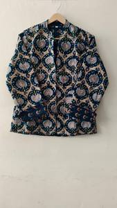 Manteau matelassé en coton fait main style bohème, brodé à motif floral, pour femme, collection hiver 2026, prix usine, vente chaude - Product Image 4