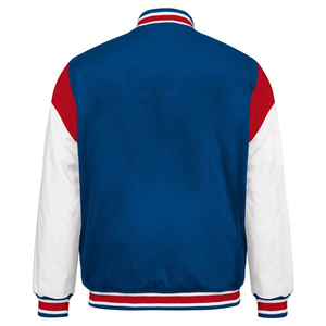 Chaqueta Varsity Personalizada con Logotipo para Hombre, Cuello Redondo, 100% Lana, Transpirable, Resistente al Viento, Cierre con Botones de Cuerno, Ropa Deportiva Casual de Invierno - Product Image 5