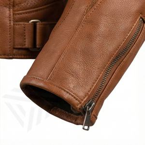 Chaqueta de Motociclista de Cuero Genuino para Hombre de la Mejor Calidad, Nueva Colección de Invierno, Chaquetas de Motocicleta con Protecciones Desmontables Personalizadas - Product Image 6