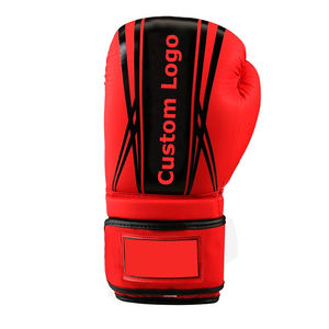 Gants de boxe de haute qualité, design premium, gants de protection en cuir pour l'extérieur, logo personnalisé, gants de boxe pour hommes en cuir, fabriqués au Pakistan - Product Image 2