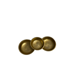 ชามใส่ผลไม้แห้งตกแต่งโลหะคุณภาพสูง ผิวสัมผัสทองเหลือง สำหรับงานแต่งงาน ใช้เสิร์ฟผลไม้และข้าวโพดคั่ว เหมาะสำหรับตกแต่งโต๊ะกลาง - Product Image 4