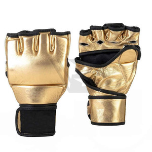 High Quality <b>PVC</b> Leather MMA <b>Gloves</b> Pakistan Made Best Price Men Half Finger Boxing <b>Gloves</b> - Product Image 1