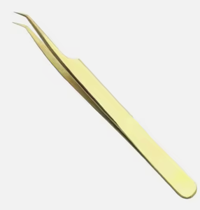 Pinces à cils en acier inoxydable avec logo personnalisé, pointe fine antistatique nano durable pour extensions de cils - Product Image 4