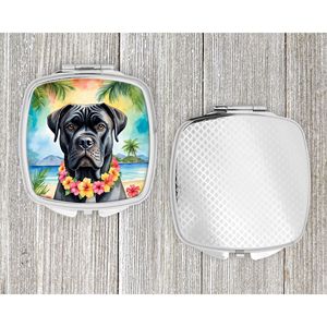 Cane Corso Luau <b>Compact</b> Travel Makeup <b>Mirror</b> Handheld Folding Pocket Decorative Gift for Women and Girls - Product Image 4