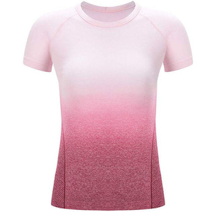 เสื้อยืดซับลิเมชั่นสั่งทำสำหรับผู้หญิง สีสันสดใส พิมพ์ลายติดทนนาน ผ้าโพลีเอสเตอร์คุณภาพพรีเมียม คุณภาพสูง - Product Image 5