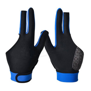 Gants de billard de qualité supérieure, durables, OEM, sublimation, logos personnalisés, 3 doigts, nylon/spandex, sport, unisexe - Product Image 3