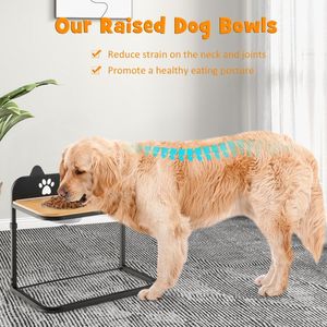 Lussuoso Supporto per Ciotole per Cani Antigoccia con 2 Ciotole in Acciaio Inox, Alimentatore Lento e Portatile per Viaggi - Product Image 6