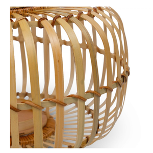 โคมไฟงานเทศกาลไม้ไผ่ธรรมชาติ ดีไซน์แบบบ้านไร่ โคมไฟทำมือสำหรับตกแต่งบ้านจากเวียดนาม - Product Image 2