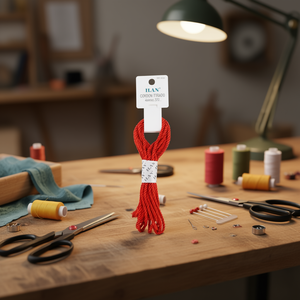 Cordoncino Rosso ILAN Tirado 4mmx5M per Artigianato e Cucito - Product Image 3