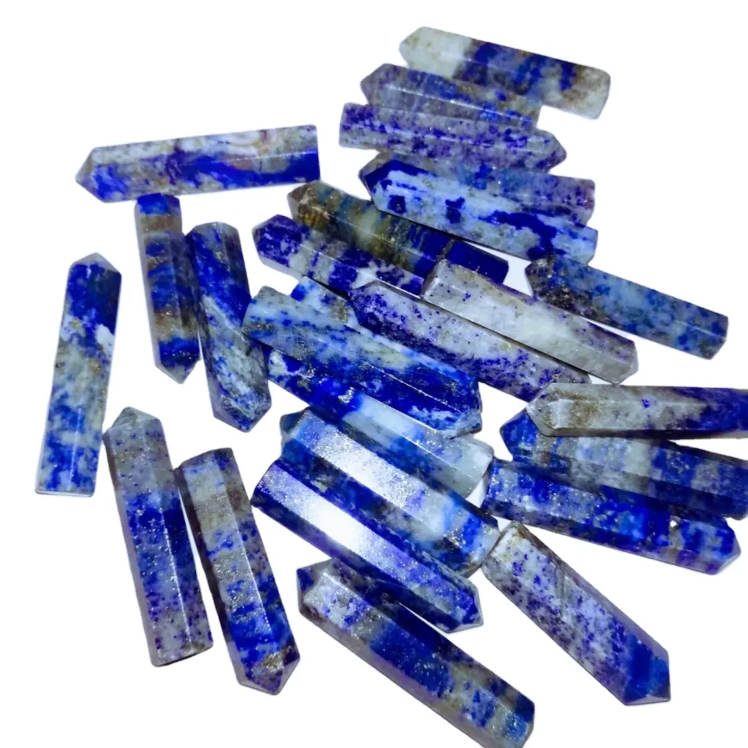 Top quality natural lapis lazuli tower point High Quality bule lapis obelisk wand polished lapis lazuli point tower for healing