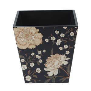Vase élégant en MDF fait main avec imprimé floral pour la décoration du salon et de la table - Product Image 1