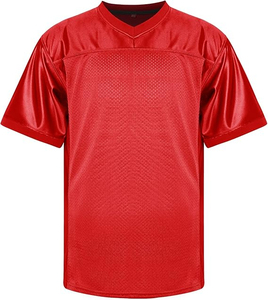 Rugby Clothing Manufacturers Custom Unisex Loose Vintage Mesh 100% Polyester Breathable Quick Dry Short Sleeve American Football - Product Image 2