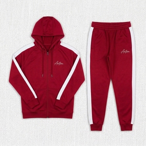Mens Winter Polyester/Nylon Hooded Tracksuit Set Hoodie Pants Two-Piece Streetwear Fashion Casual Sportswear - Product Image 3