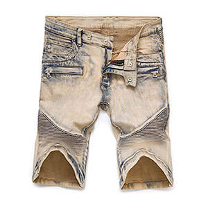 กางเกงยีนส์ขาสั้นผู้ชายคุณภาพสูงสไตล์ลำลอง ผลิตจากผ้าฝ้าย ราคาขายส่งจากปากีสถาน เหมาะสำหรับใส่เล่นกีฬากลางแจ้งและแฟชั่น - Product Image 1