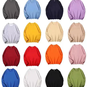 Sweat-shirt pour homme à col rabattu, fermeture éclair quart de tour, 100% coton, tricot uni, coupe ample décontractée, style streetwear, hiver - Product Image 6