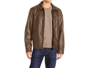 2026 High Quality Men's Autumn Fashion Casual Wear Durable <b>Canvas</b> Fabric 100% Genuine Men's Sheep Skin Leather <b>Jacket</b> - Product Image 5