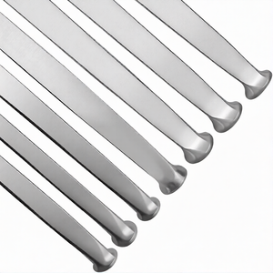 7 Pcs U.S. Pattern Osteotome Kit 618mm Straight Beveled Blades Steel Manual CE Certified Orthopedic Surgical By <b>Blush</b> Surgical - Product Image 3