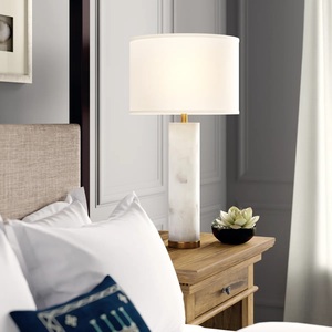 Modern <b>Marble</b> Accent Lamp Featuring Refined Gold Finish Warm Ambient Glow And Premium Decorative Elegance - Product Image 4