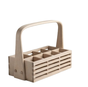 Meubles de rangement en bois et étagères, organisateurs de rangement pour la maison, caddies de rangement en bois pour ustensiles de cuisine - Product Image 2