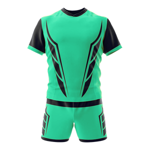ชุดเสื้อฟุตบอลทีมแบบกำหนดเอง โพลีเอสเตอร์ 100% คอวี เอวยางยืด แขนสั้น สำหรับผู้ใหญ่ทุกเพศทุกวัย ไซส์ XS-XXXL - Product Image 1