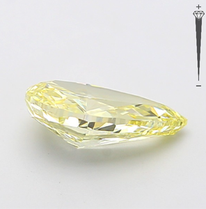Diamante Cultivado en Laboratorio con Certificación IGI, Corte Pera Modificado de 2.56 CT, Color Amarillo Intenso Fantasía, Claridad VVS2, CVD LG 795641437 para Joyería - Product Image 3