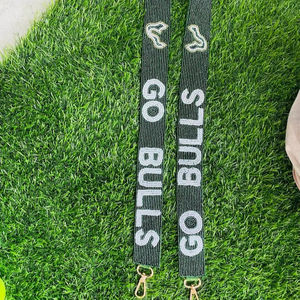 สายกระเป๋าลูกปัดดีไซน์ Georgia Tecp สีขาวทองแบบกำหนดเอง สายกระเป๋าลูกปัดเม็ดเล็กแบบกำหนดเอง สายกระเป๋าลูกปัดสำหรับกระเป๋า - Product Image 1