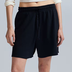 Women's Trendy Pattern Sport <b>Shorts</b> Breathable Material with Elastic Waist Closure Plain Dyed Techniques - Product Image 6