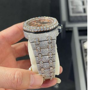 Reloj de Alta Calidad Personalizado con Diamantes Cultivados en Laboratorio, Estilo Hip Hop, Regalo para Hombre - Product Image 4