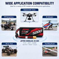 Batterie LiPo JOTEN 5000mAh 3S 11.1V 60C XT60 pour Drone FPV, Voiture RC, UAV – Fabrication OEM/ODM, Personnalisation Usine, Décharge Élevée
