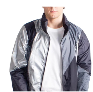Ensemble de survêtement coupe-vent pour homme de haute qualité, 2 pièces, logo personnalisé, fermeture éclair, survêtements en nylon coupe-vent, prix de gros - Product Image 6