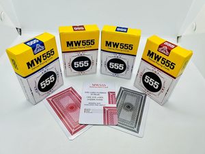 <b>Magic</b> Trick MW 555 Marked Playing Card Pack - <b>Set</b> of 4 (Black & Red) | Spy Code Back Design | Cards with Tutorial | Smooth Plast - Product Image 2