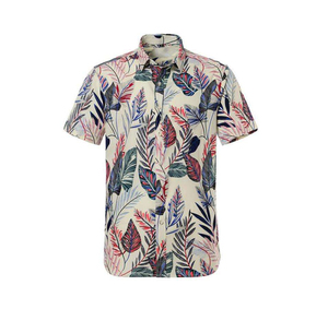 Chemise Hawaïenne Homme Tendance Estivale Col V Uni Coupe Droite Manches Courtes Décontractée Respirante Infroissable Séchage Rapide - Product Image 6