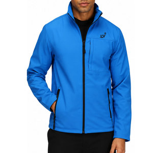 Veste softshell pour homme, nouvelle collection, imperméable, coupe-vent, respirante, pour sports de plein air, fermeture éclair avant, tissu extensible léger - Product Image 1