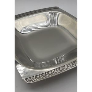 Frutero Moderno Hecho a Mano de Plata con Forma Cuadrada, Platos de Servir de Acero Inoxidable de Lujo, Centro de Mesa Decorativo - Product Image 2