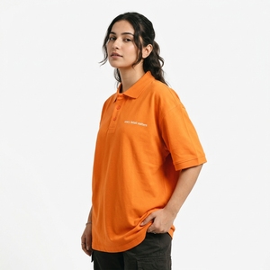 <b>Women's</b> <b>Baggy</b> Polo <b>Shirt</b> Casual 100% Cotton Drop Shoulder Tee Button Up Collar Oversize Summer Fashion Street wear Polo T-<b>Shirts</b> - Product Image 3