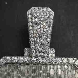 Colgante HOTBOY Personalizado con Incrustaciones de Diamantes, Acero Inoxidable, Chapado en Plata de Ley con Diamantes Cultivados en Laboratorio, 107.7 CT, Estilo Hip Hop - Product Image 3